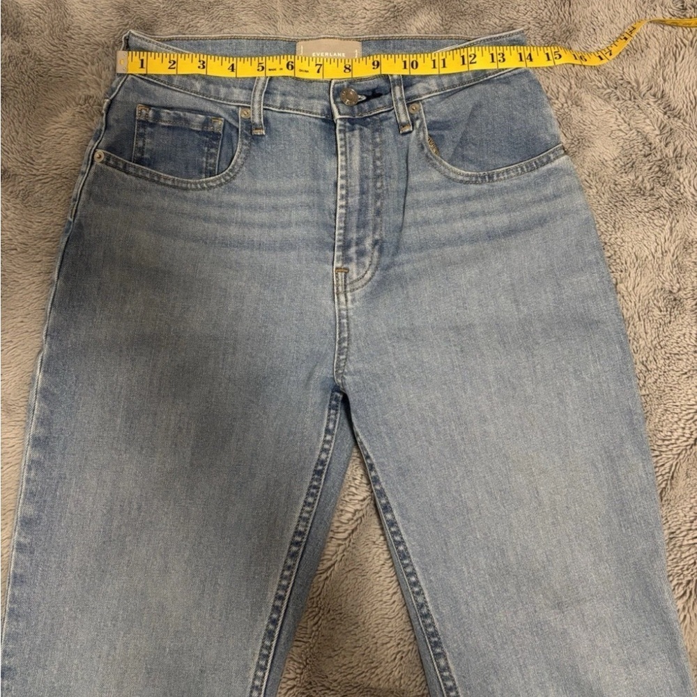 NWOT women’s EVERLANE High Waist Debim Light Straight Leg Jeans size 28 - Picture 2 of 12